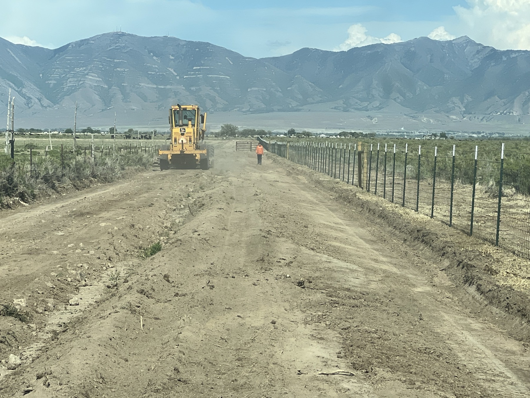 Road building project in progress