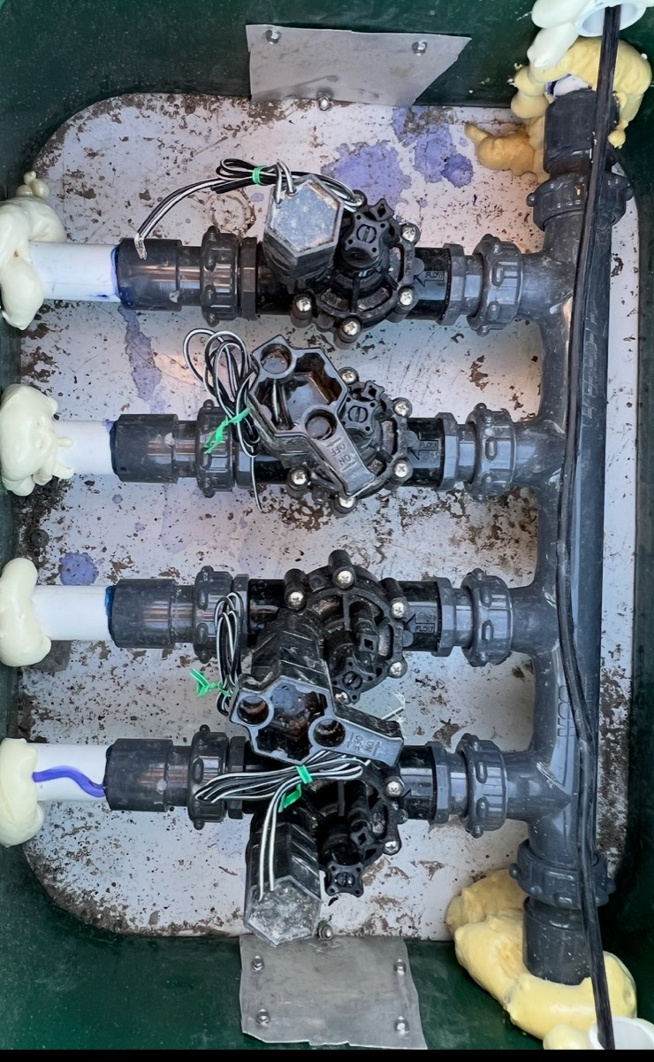 Gopher-proof sprinkler valve box installation