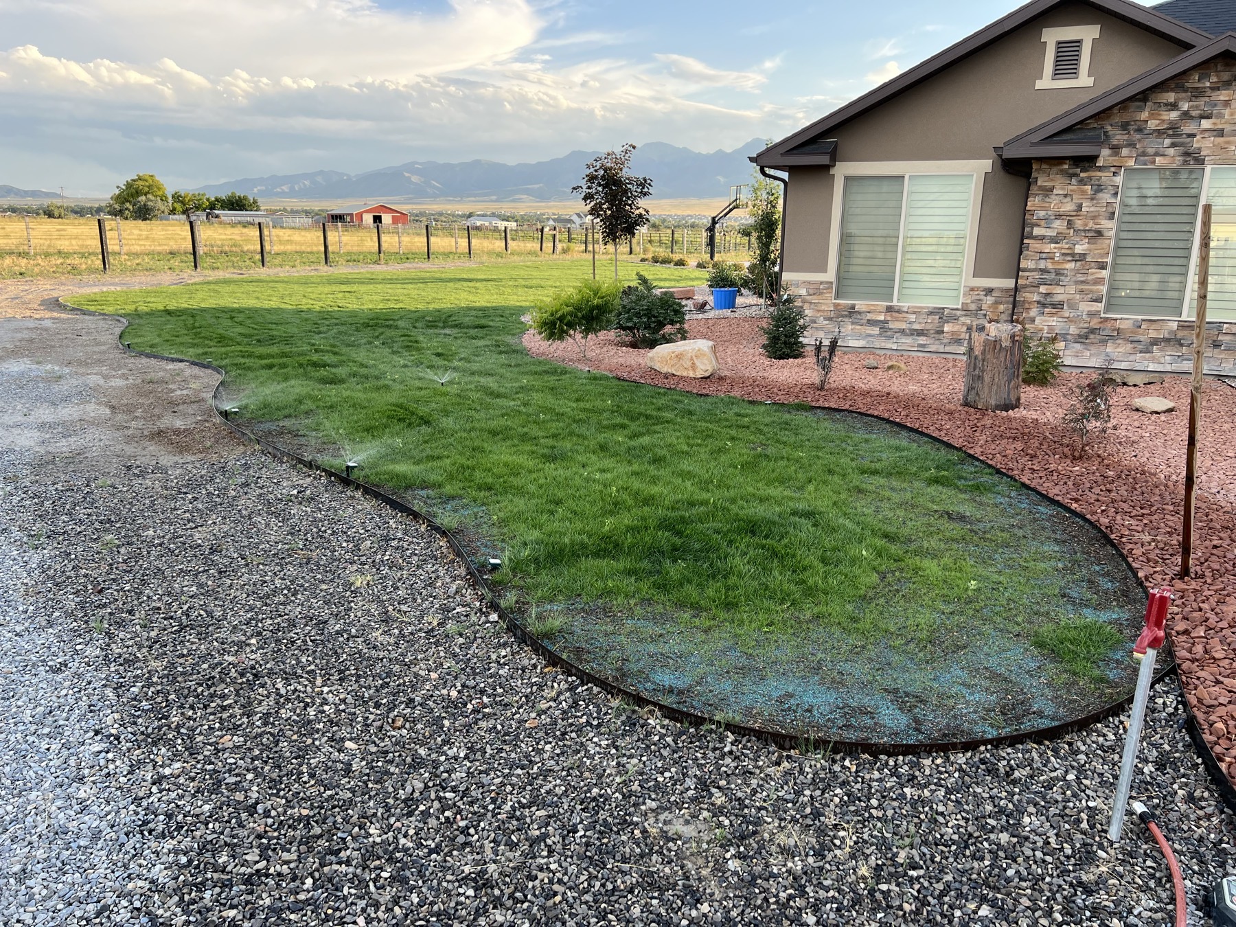 Residential landscaping project, Grantsville UT