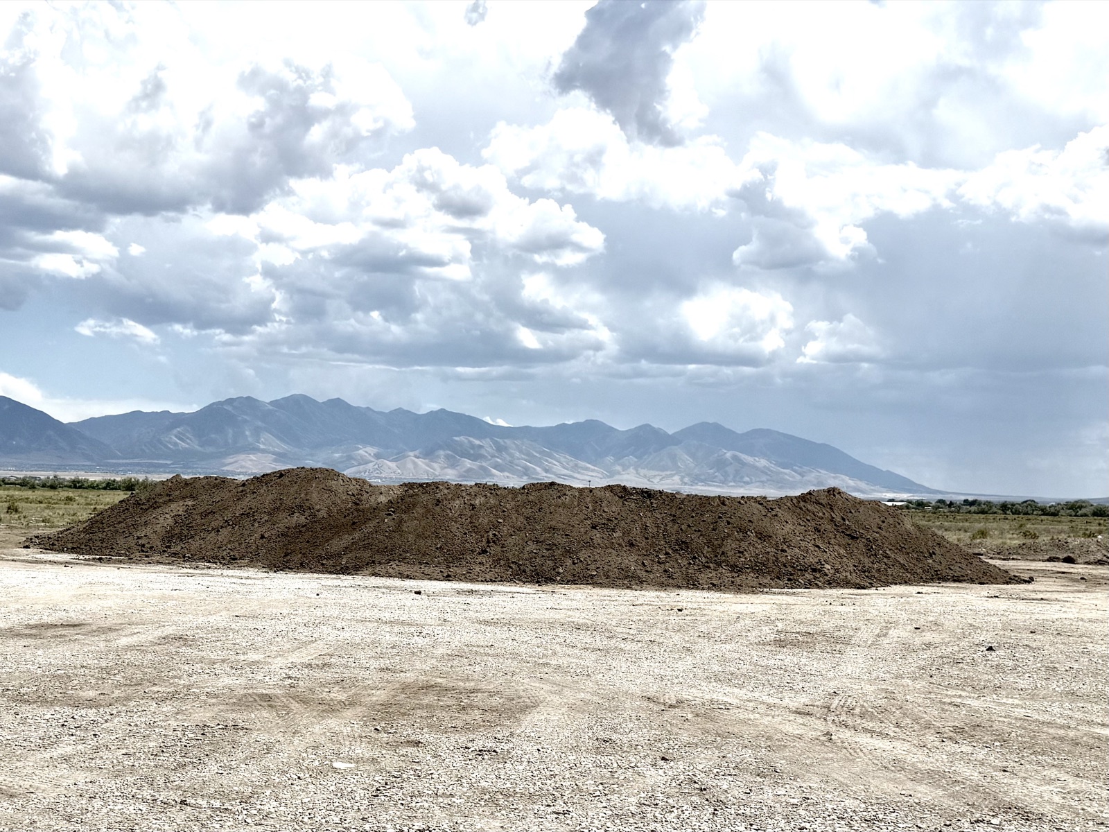 Serby topsoil stockpile being prepped and screened, ready by next spring